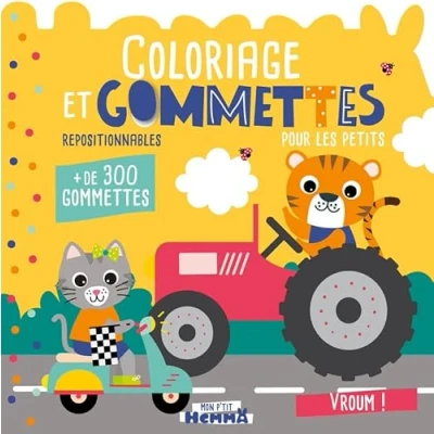 Afbeelding van VROUM COLORIAGE ET GOMMETTES POUR LES PETITS