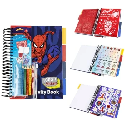 Afbeelding van Marvel Boek stickers voor kinderen en kleuren Spiderman Avengers 1000+ kinderen, cadeau idee (Multi Spiderman)