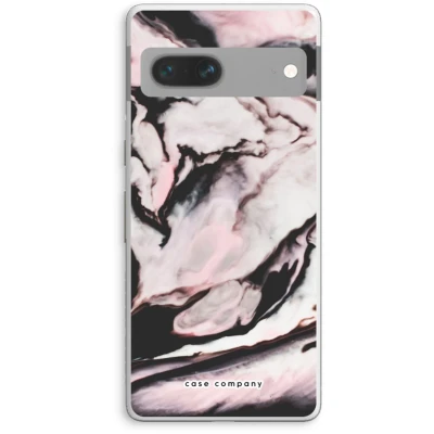 Afbeelding van Case Company® hoesje geschikt voor Google Pixel 7 Roze stroom Soft Cover Telefoonhoesje Bescherming aan alle Kanten en Schermrand
