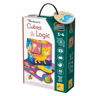 Afbeelding van Lisciani MONTESSORI KOŚCI DREWNIANE I LOGIKA