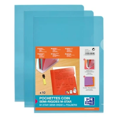 Afbeelding van Oxford 100206706 map Polyvinyl chloride (PVC) Blauw A4