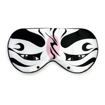 Afbeelding van townssilk Slaapmasker van 100% zijde met verstelbare riem, comfortabel en superzacht, ultieme slaaphulp, volledig balckout, blinde nacht, licht zonder druk, drama wit