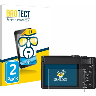 Afbeelding van BROTECT Screenprotector voor Panasonic Lumix DC TZ99 Folie Beschermfolie transparant (2 Stuks)
