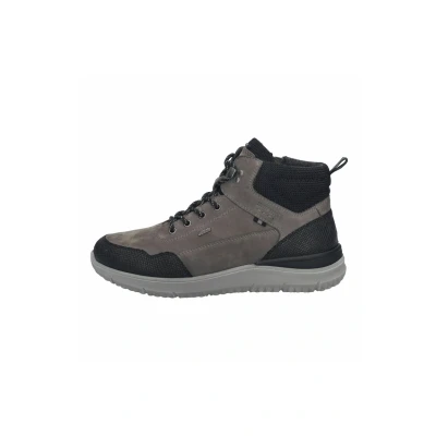 Afbeelding van Josef Seibel Wales Sneakers hoog, Heren, Maat: 44, Grau kombi Leer en textiel