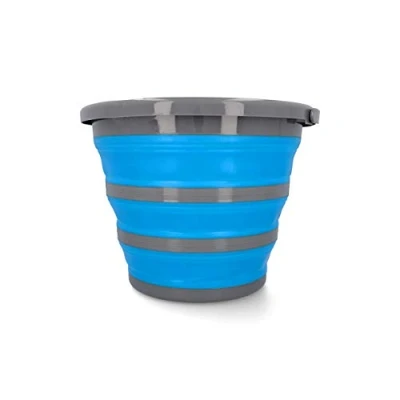 Afbeelding van cartrend Opvouwbare wateremmer, 10 liter, met schenktuit, draaggreep, opvouwbaar, 1 stuk