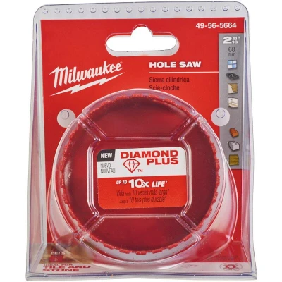 Afbeelding van MILWAUKEE 49565664 diamant gatzaag 68mm 1/2 x 20&quot;