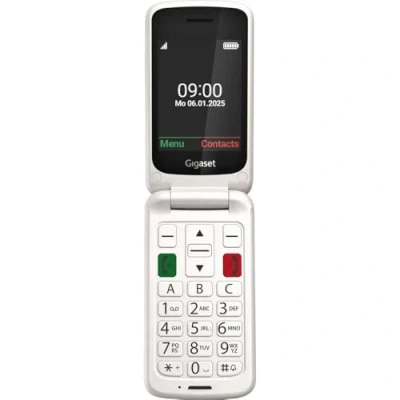 Afbeelding van Gigaset GL595 Mobiele telefoon SOS knop, Spatwaterdicht, Stofvrij Wit