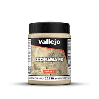 Image de Vallejo V WEATHERING EFFECTS Peinture acrylique marron clair finition réaliste, 200 ml, pour simuler des textures de boue ou rouille modélisme