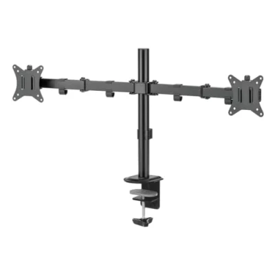 Afbeelding van SENSE7 FLOAT DOUBLE 2x Monitorbeugel voor 17 32 inch PC monitor en TV Draaibaar in hoogte verstelbaar 360 rotatie VESA