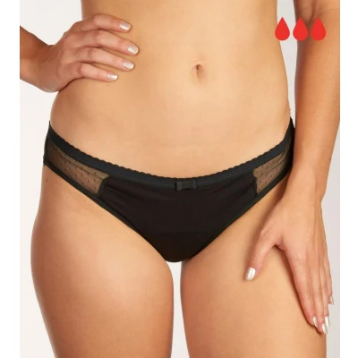 Afbeelding van DIM Period Panty Heavy FLOW Menstruatieondergoed, Dames, Maat: 42/44, Black