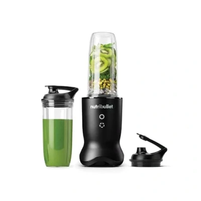 Afbeelding van nutribullet Ultra NB1206MB, Personal Blender, messen van roestvrij staal, smoothieblender, 2 kopjes Tritan 900 ml en 700 ml, 1200 W, mat zwart