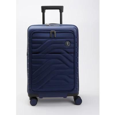 Afbeelding van Bric&#039;s Ulisse Cabin Trolley 55 Expandable Pocket ocean blue Harde Koffer