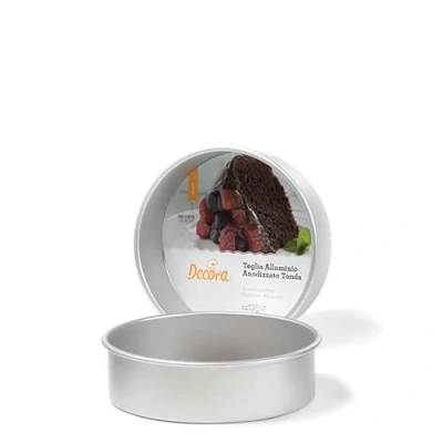 Afbeelding van Decora 0062622 bakvorm rond 20 x 7,5 H aluminium geanodiseerd