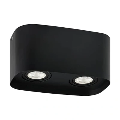 Afbeelding van EGLO connect.z Caminales Z Smart Plafondlamp GU10 24 cm Zwart Instelbaar RGB &amp; wit licht Dimbaar Zigbee