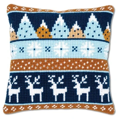 Afbeelding van Wintermotiefjes Kruissteekkussen Vervaco PN 0170317
