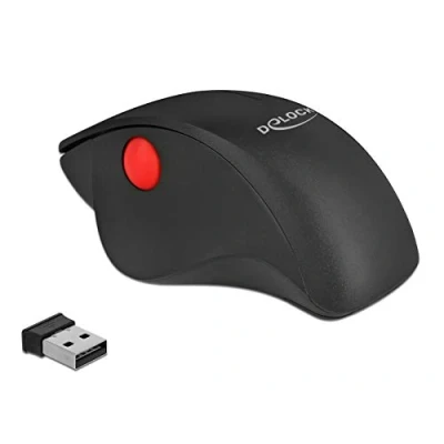 Afbeelding van DeLOCK draadloze USB muis met 3 knoppen 1600 DPI / zwart