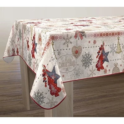 Afbeelding van Kerst tafelkleed Merry Christmas 150x200cm