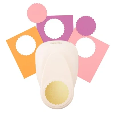 Afbeelding van Vaessen Creative Figuurpons Rond Cirkel met Sierrand Formaat XL