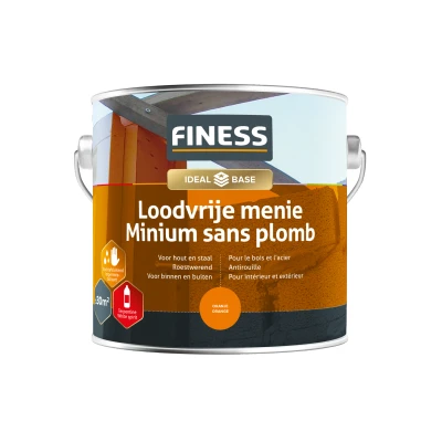 Afbeelding van Finess loodvrije menie 2,5 liter, oranje