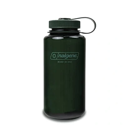Image de Nalgene Bouteille d&#039;eau réutilisable monochrome sans BPA pour randonnée, gym, 946 ml, jade incassable