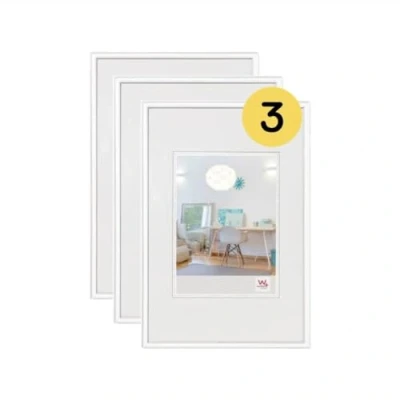 Image de Walther Design cadre photo blanc 20 x 25 cm lot de 3, plastique New Lifestyle KV025W3