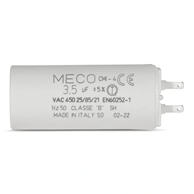 Afbeelding van Condensator 3,5 µF speciaal voor rolluiken SOMFY motor 10 Nm met kleine kabelschoenen 2,8 mm