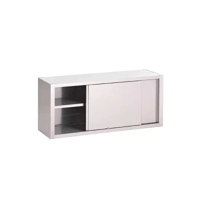 Afbeelding van Gastro M RVS wandkast met schuifdeuren 150cm