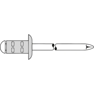 Afbeelding van Standaard groter bereik blindklinknagel VlakrondkAluminium/staal 4,8x17mm GESIPA