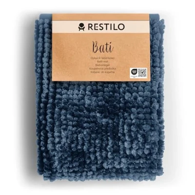 Afbeelding van RESTILO Bati Badmat, antislip, 70 x 120 cm, donkerblauw