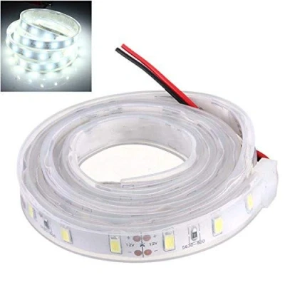 Afbeelding van MASUNN 1M 5630 SMD LED Silicon Strip koud licht waterdicht wit 12V