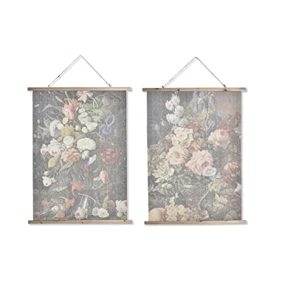 Afbeelding van Schilderij DKD Home Decor 75 x 2 100 cm Blommor Modern (2 Stuks)