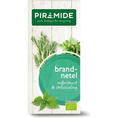 Afbeelding van 6x Piramide Kruidenthee Bio Brandnetel 20 stuks