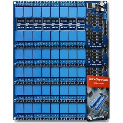 Afbeelding van AZDelivery 5 x 16 Relay Module 12V met Optocoupler Low Level Trigger compatibel Arduino Inclusief E Book!