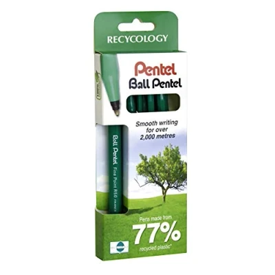 Afbeelding van Pentel R50 rollerball portemonnee 4 stuks blauw