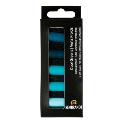 Afbeelding van Rembrandt softpastel half 5 Koele groenen