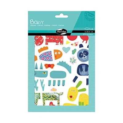Afbeelding van Maildor AE038O babystickers, 6 vellen, 14,8 x 21 cm, creatief 1 (279 stickers)