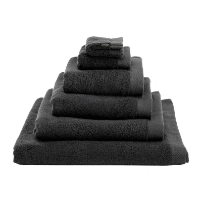 Afbeelding van Heckett &amp; Lane 2 stuks Premium Baddoek 60 x 110 cm Night Black