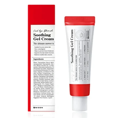 Image de [MIZON] GOOD BYE BLEMISH SOOTHING gel CREAM (55 ml) Soin coréen Crème apaisante Traitement de l&#039;acné Prévention des boutons d&#039;acné Convient aux peaux sensibles