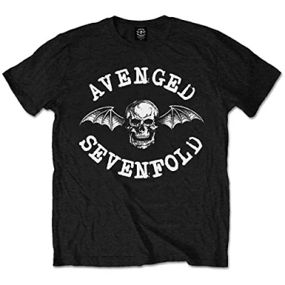 Afbeelding van Avenged Sevenfold Classic Death Bat Heren T shirt L Zwart
