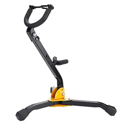 Afbeelding van saxofoon houder, tenorsaxofoon beugel statief houder sax opvouwbare standaard voor gebogen hoog/tenor