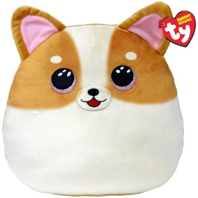 Image de Peluche Ty Squish A Boos Coussin Tanner le chien 20 cm