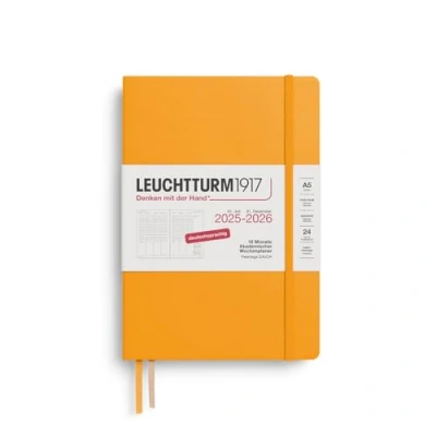 Afbeelding van LEUCHTTURM1917 372636 Academische weekplanner 2026, medium A5, 18 maanden, 07.2025 12.2026, hardcover, Rising Sun