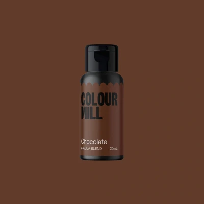 Afbeelding van Colour Mill Aqua Blend Voedingskleurstof op Waterbasis Chocolate 20 ml