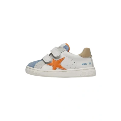 Afbeelding van Naturino Babyschoenen voor kinderen, Maat: 27, Weiß blau Veloursleer