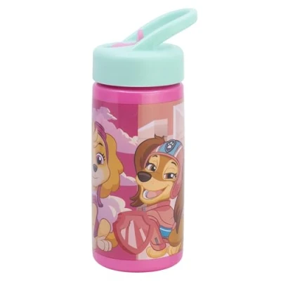 Afbeelding van Paw Patrol Girl sportwaterfles met rietje en geïntegreerd handvat, 410 ml