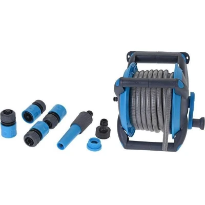 Afbeelding van Tuinslangset met haspel Pro Garden 15 meter