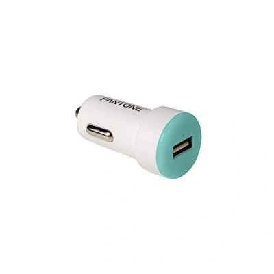 Afbeelding van Autolader met 1 USB poort, Mintgroen Celly Pantone