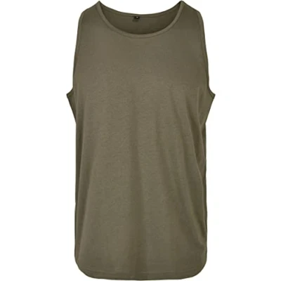 Afbeelding van Build Your Brand Basic Tank T shirt voor heren, Olijf
