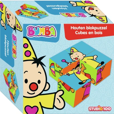 Afbeelding van Studio 100 Houten Blokpuzzel, 4st.