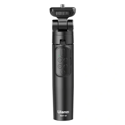 Afbeelding van Ulanzi RMT 01 selfiestick statief met Bluetooth remote Voo camera &amp; smartphone Uitschuifbaar tot 18,4 cm Zwart
